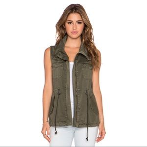 Velvet Military Vest W/ Optional Fur Hood Liner